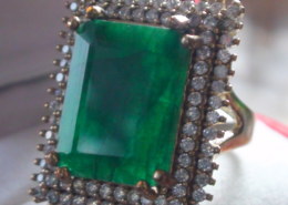 12.25 CT GGL CERTIFICATE UNHEATED EMERALD RING 925: eBay