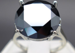 10.00cts Natural Black Diamond Ring on eBay: Diamond Treatment – Color Enhanced. Is that ok?