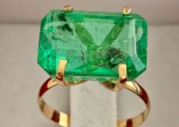 Beware! 18 kt. Yellow gold ring with FAKE emerald on Catawiki.com!