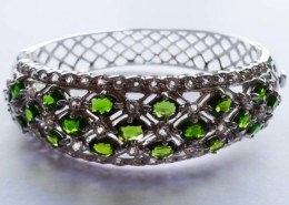 Chrome Diopside Sterling Silver Bracelet on JTV. Is Chrome Diopside expensive?