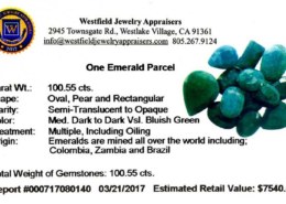 Are jewelry certificates issued by Westfield Jewelry Appraisers credible?